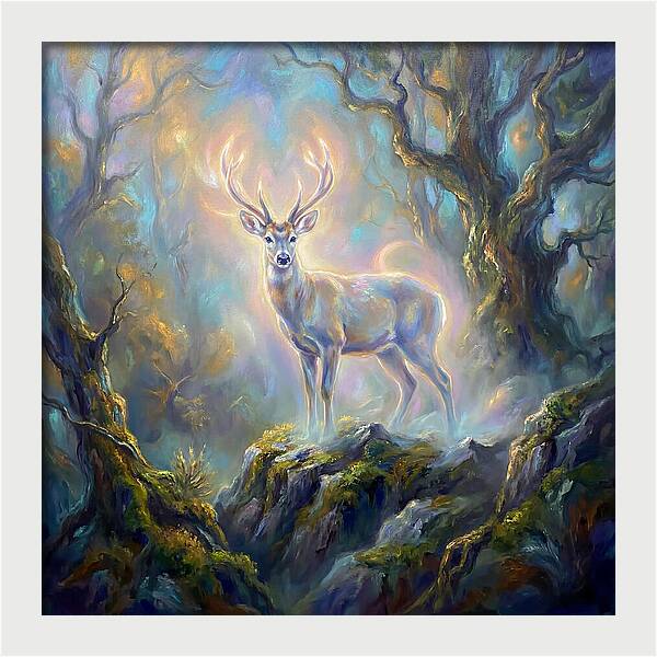 Huemul In Enchanted Forest