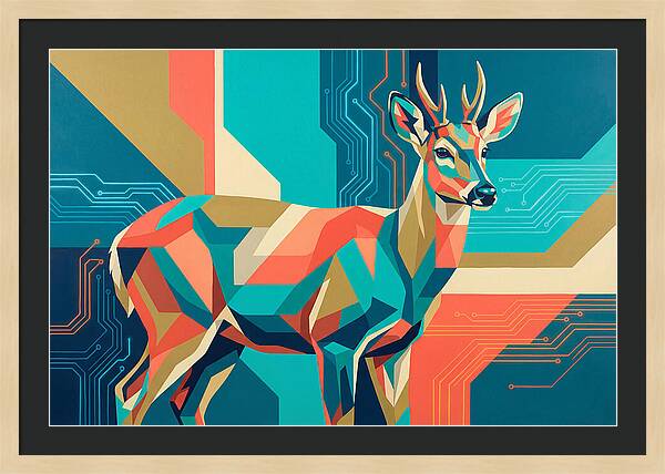 Huemul In Geometric Harmony