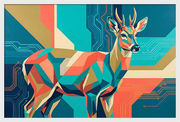 Huemul In Geometric Harmony