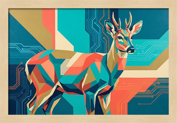 Huemul In Geometric Harmony