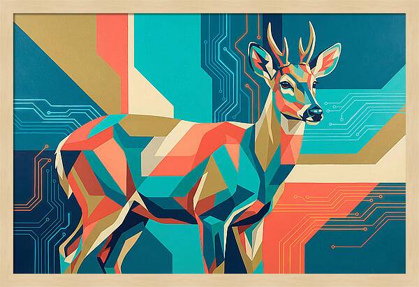 Huemul In Geometric Harmony