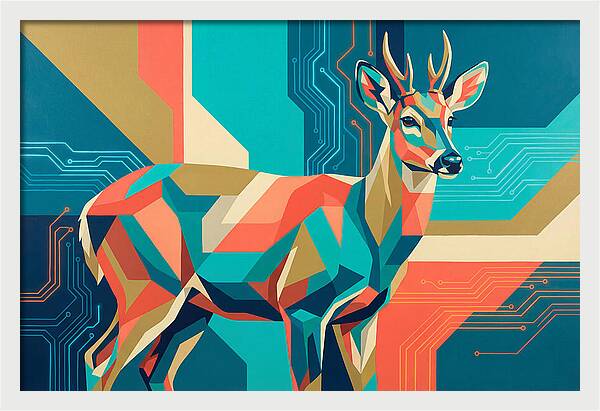 Huemul In Geometric Harmony