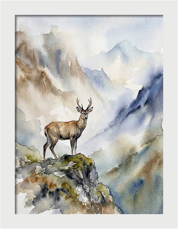 Huemul In Majestic Landscape