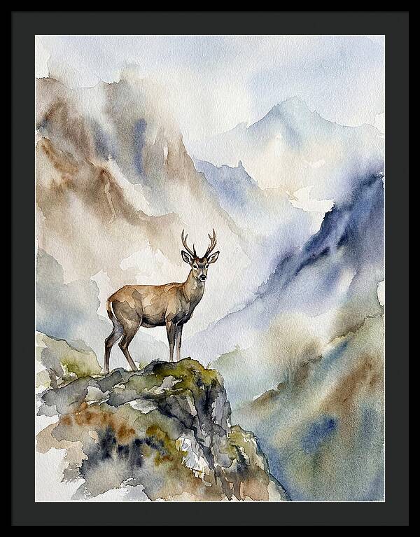 Huemul In Majestic Landscape