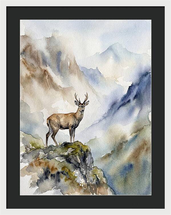 Huemul In Majestic Landscape