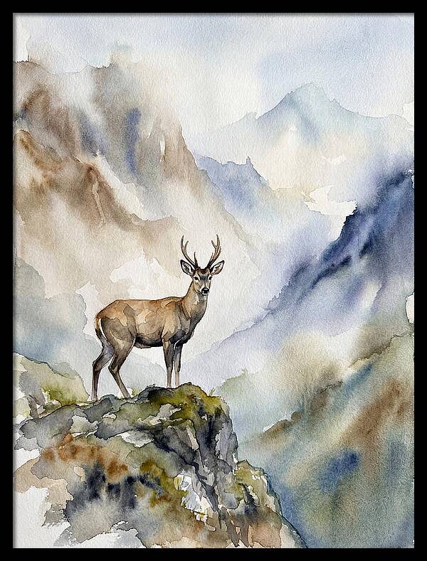 Huemul In Majestic Landscape