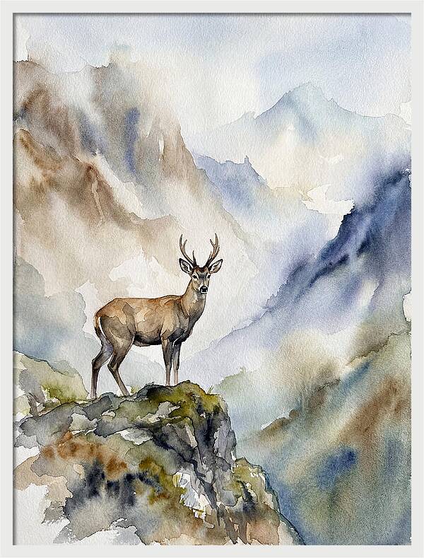 Huemul In Majestic Landscape