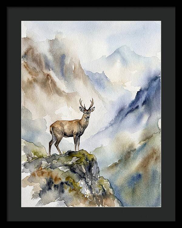 Huemul In Majestic Landscape