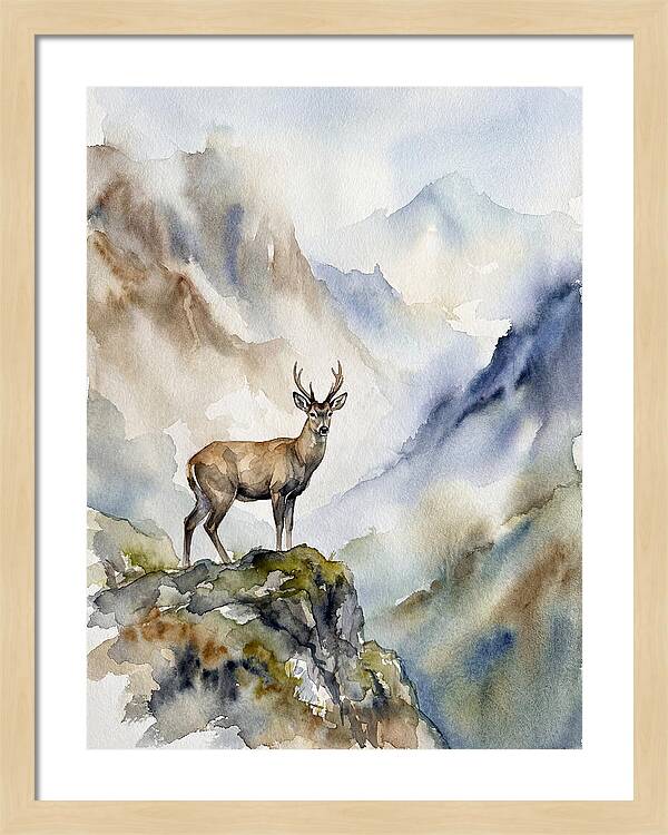 Huemul In Majestic Landscape