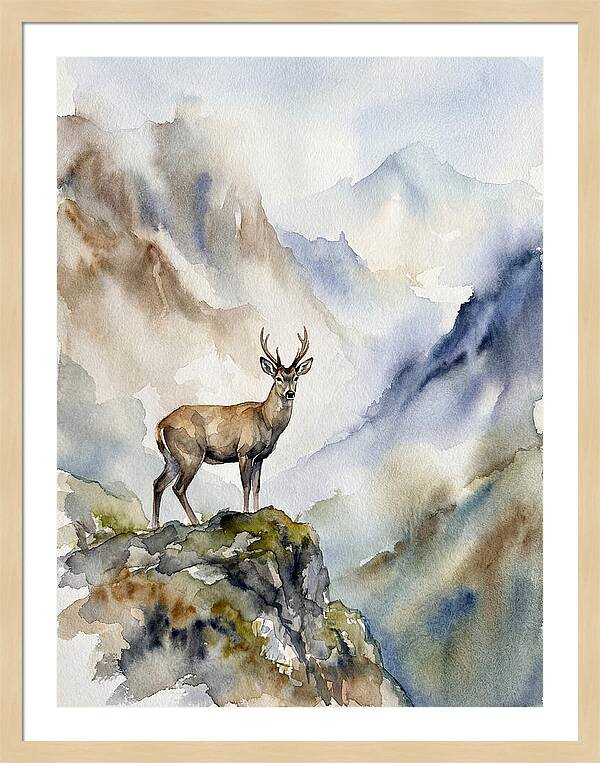 Huemul In Majestic Landscape