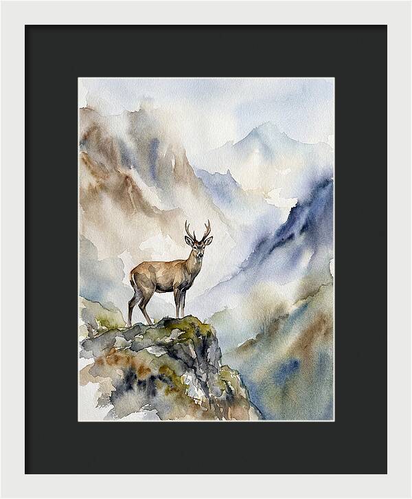 Huemul In Majestic Landscape