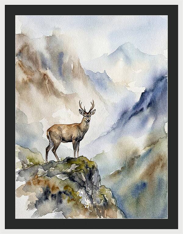 Huemul In Majestic Landscape