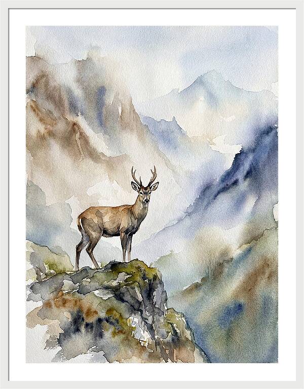 Huemul In Majestic Landscape