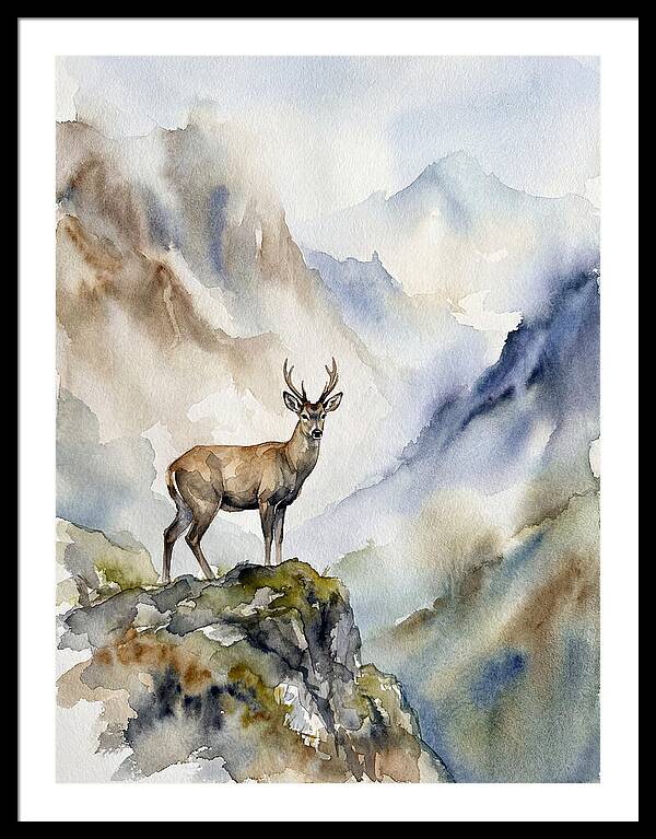 Huemul In Majestic Landscape