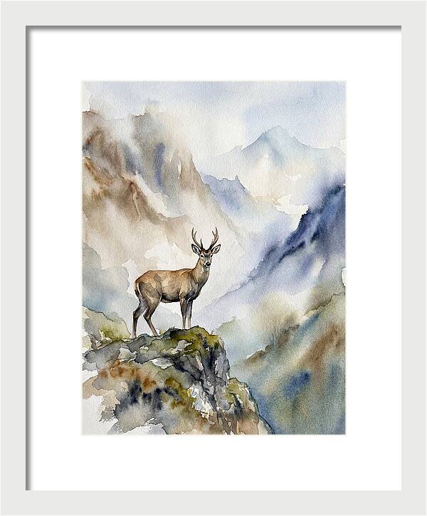 Huemul In Majestic Landscape