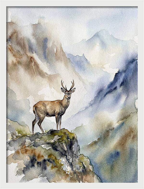 Huemul In Majestic Landscape
