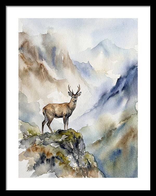 Huemul In Majestic Landscape