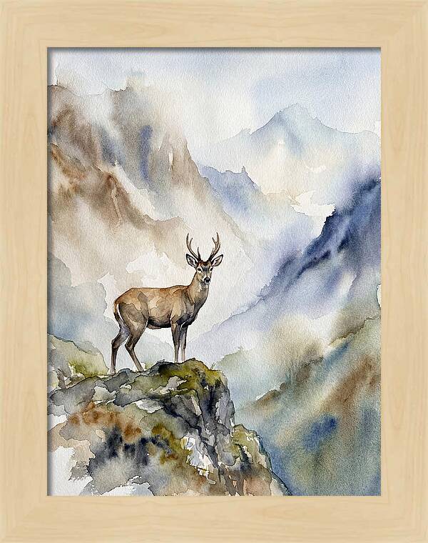 Huemul In Majestic Landscape