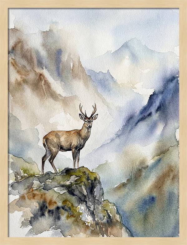 Huemul In Majestic Landscape