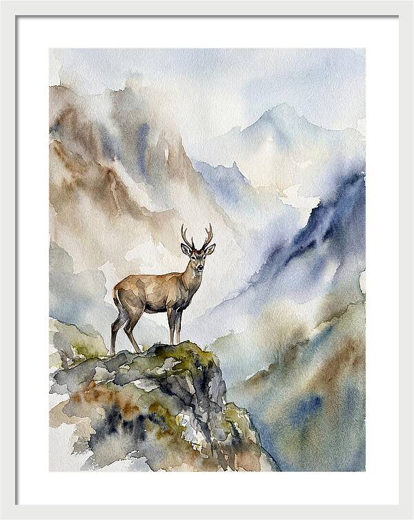 Huemul In Majestic Landscape