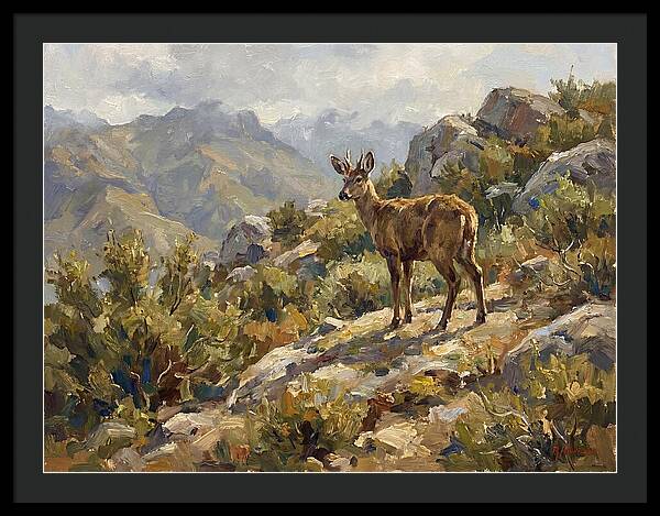 Huemul In Natural Habitat