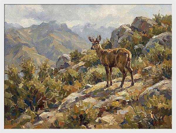 Huemul In Natural Habitat
