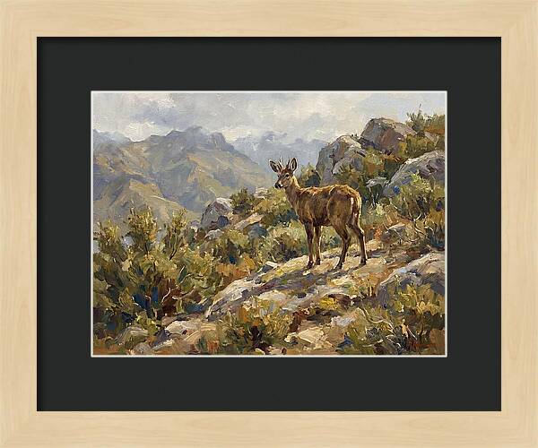 Huemul In Natural Habitat