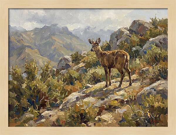 Huemul In Natural Habitat