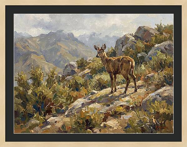 Huemul In Natural Habitat