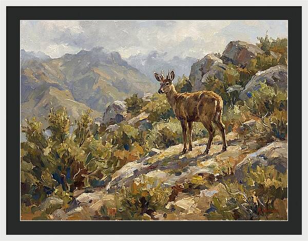 Huemul In Natural Habitat