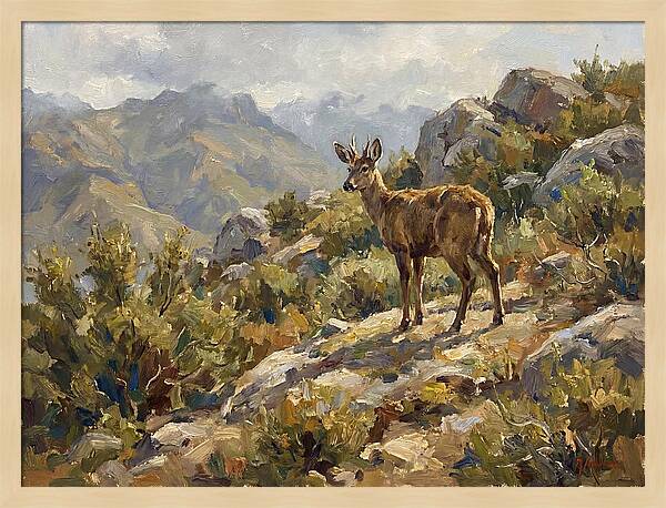 Huemul In Natural Habitat
