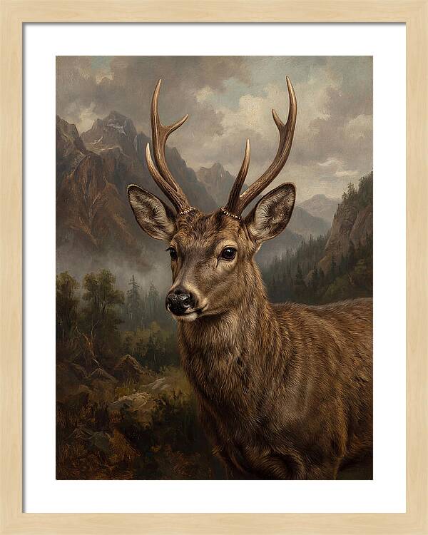 Huemul Majestic Stag Portrait