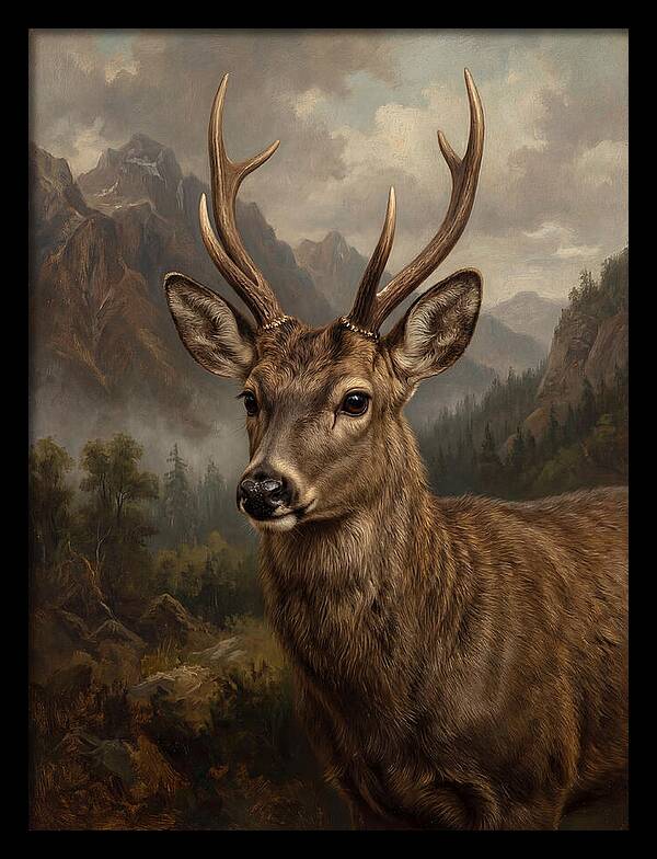 Huemul Majestic Stag Portrait