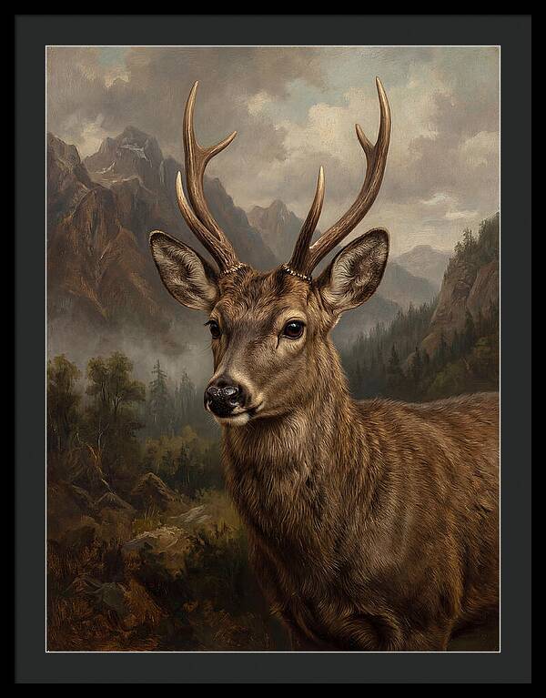 Huemul Majestic Stag Portrait