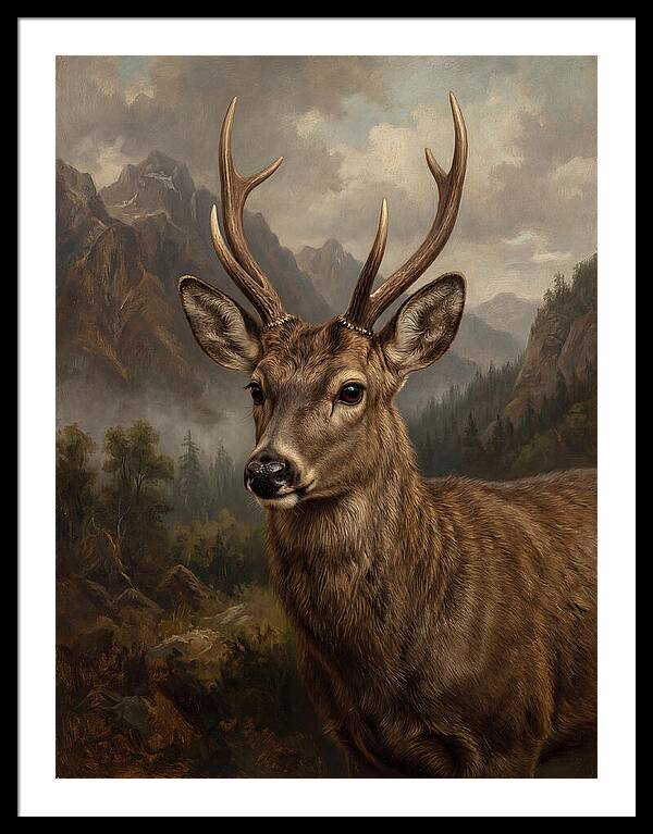Huemul Majestic Stag Portrait