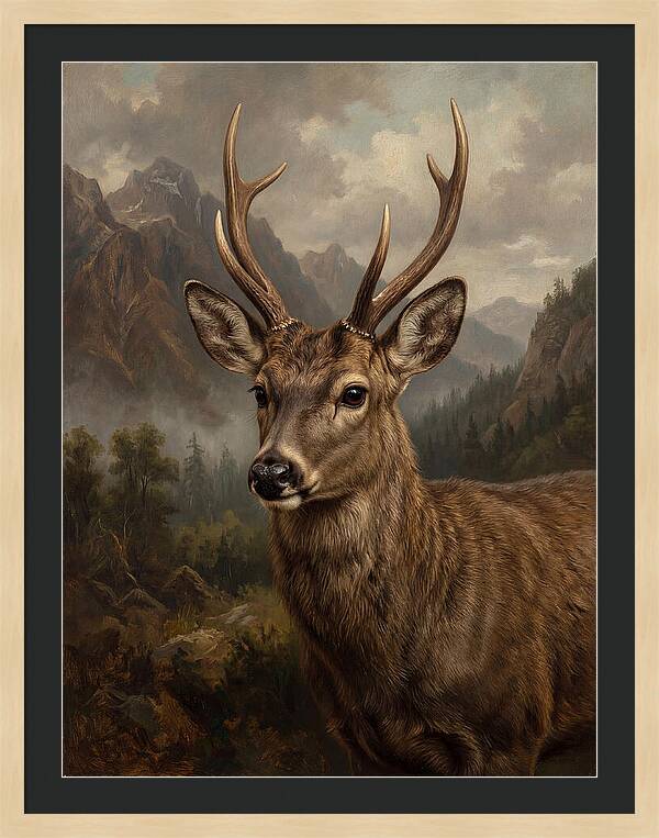 Huemul Majestic Stag Portrait