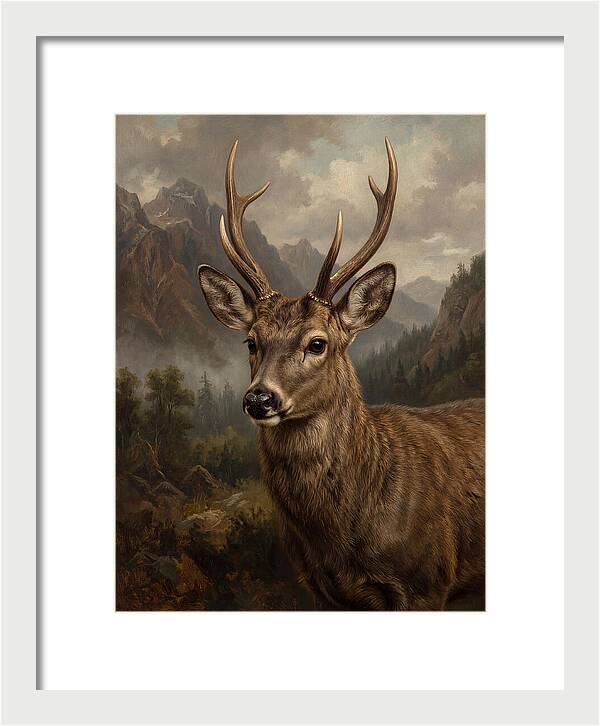 Huemul Majestic Stag Portrait
