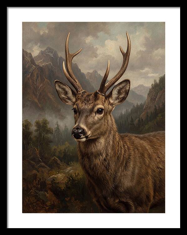 Huemul Majestic Stag Portrait