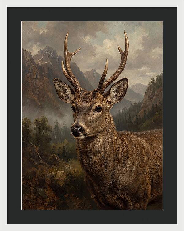 Huemul Majestic Stag Portrait