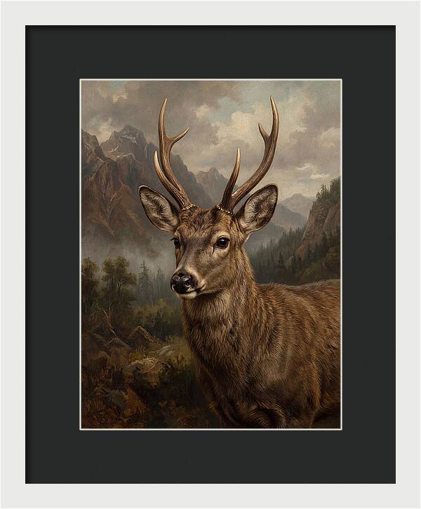 Huemul Majestic Stag Portrait