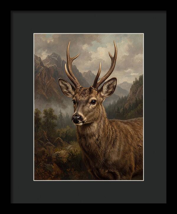 Huemul Majestic Stag Portrait