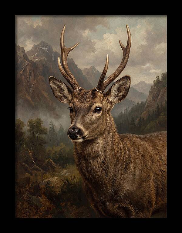 Huemul Majestic Stag Portrait