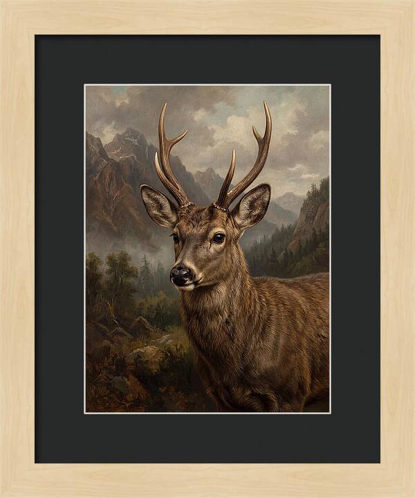 Huemul Majestic Stag Portrait