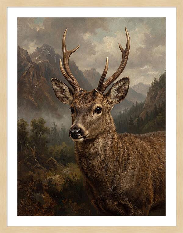 Huemul Majestic Stag Portrait