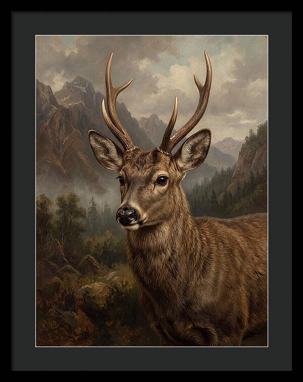 Huemul Majestic Stag Portrait