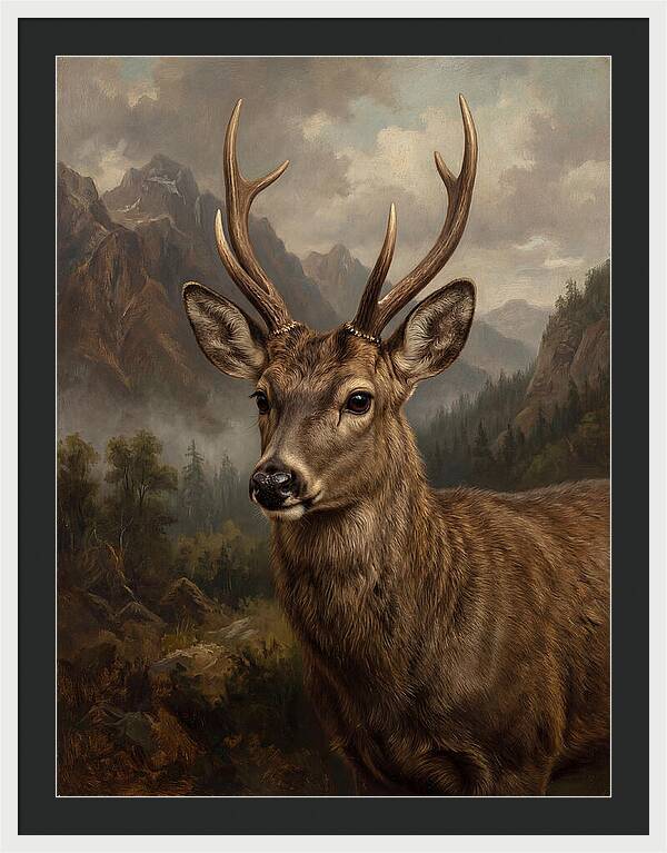 Huemul Majestic Stag Portrait