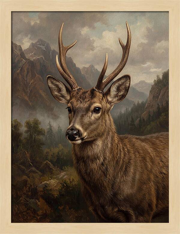 Huemul Majestic Stag Portrait