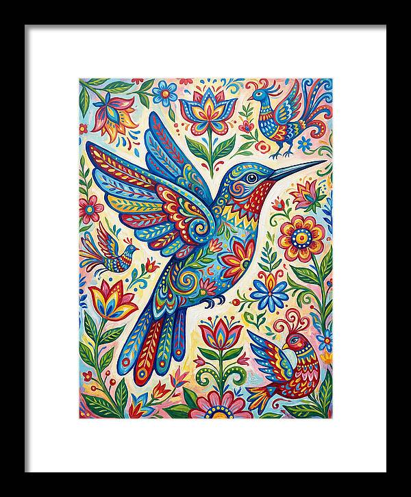 Hummingbird Folk Art