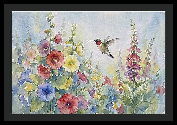 Hummingbird In Bloom
