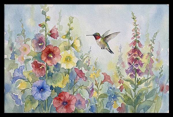 Hummingbird In Bloom